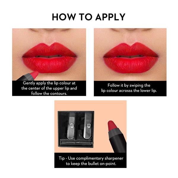 SUGAR Cosmetics Matte As Hell Crayon Lipstick - 18 Rosalind (Nude Rose) 2.8 gm - Lip Crayons