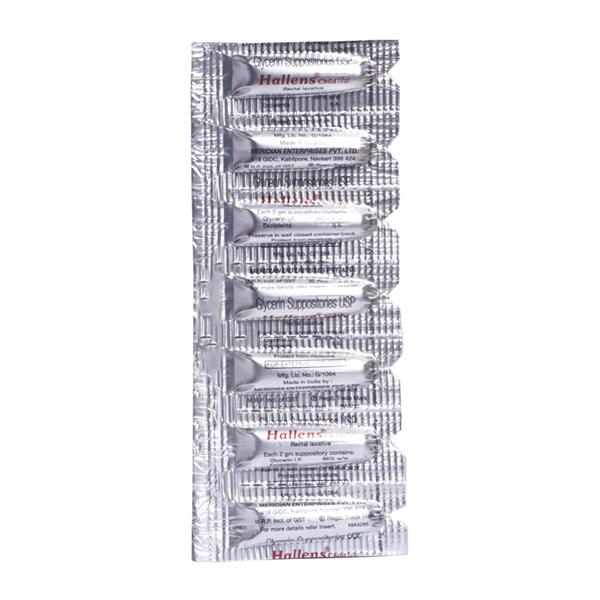 HALLENS CHILD (2G) Suppositories 7's - Constipation-Lax