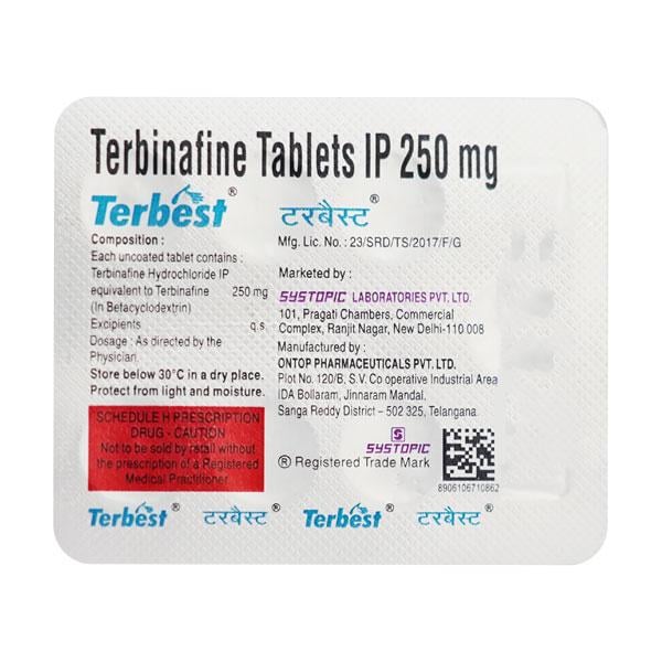 Netmeds | Terbest 250mg Tablet 7'S