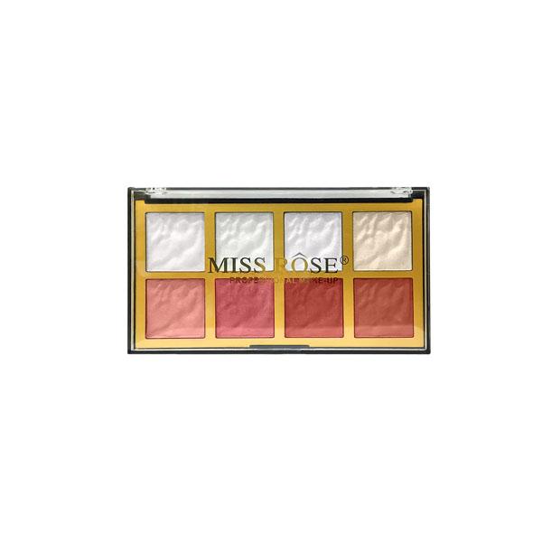 Miss Rose Professional Highlighter & Blusher Palette 7003 - 216Z2 01 28 gm - Blushes