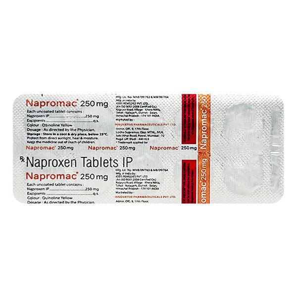 NAPROMAC 250mg Tablet 10's - Pain relief-Nsa