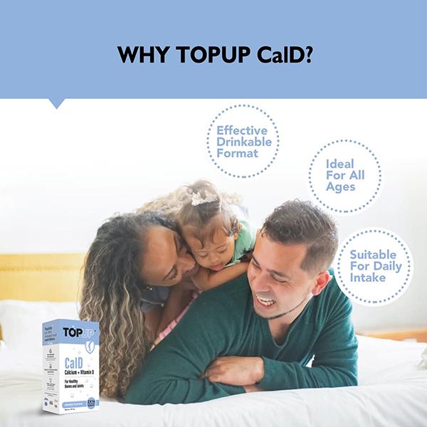 Nuvox TopUp CalD Calcium + Vitamin D Effervescent Tablet - Orange 32's - Calcium And Minerals