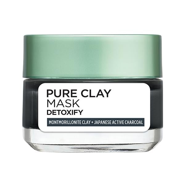 L'Oreal Paris Pure Clay Clay Mask, Detoxify with Charcoal 50 ml - Face Packs
