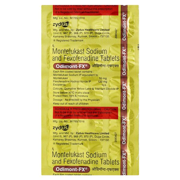 ODIMONT FX Tablet 15's - Allergies-Ant