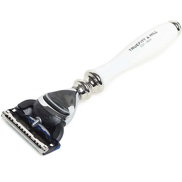 Truefitt and Hill Faux Porcelain Fusion Shaving Razor Chrome Wellington Handmade Luxury Essential Grooming Collection 1's - Razors & Cartridges