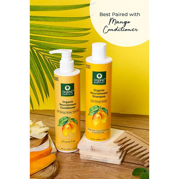Organic Harvest Mango Shea Butter For Hair, Nourishing Conditioner to Revitalize, Repair, and Restore Moisture in Hair 200 ml - Conditioners