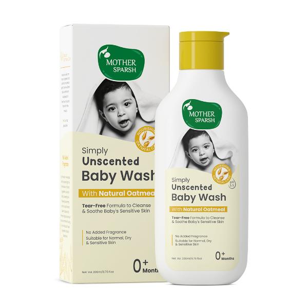 Netmeds | Mother Sparsh Simply Unscented Baby Wash 200 ml