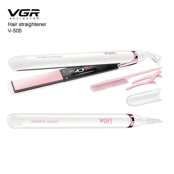 VGR V505 Professional Hair Straightener with Ceramic Coated Plate 1's - Straighteners