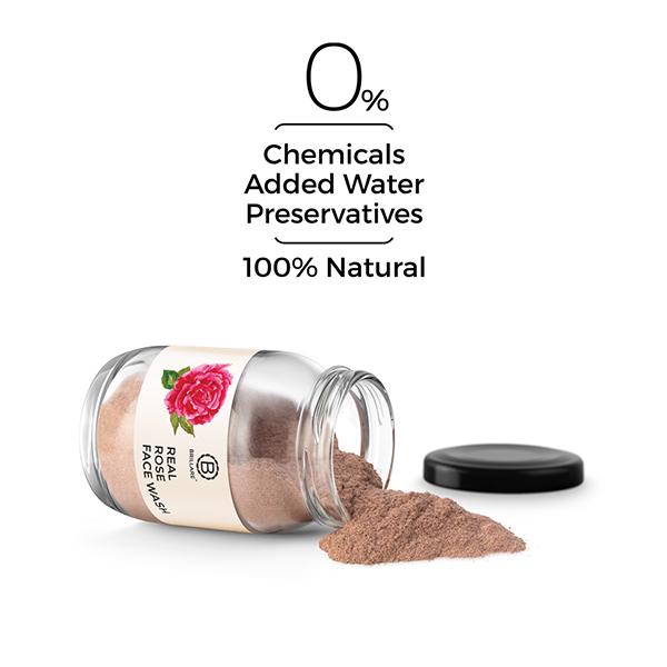 Brillare Real Rose Face Wash For Hydrated, Younger Looking Skin 45 gm - Face Wash & Cleansers
