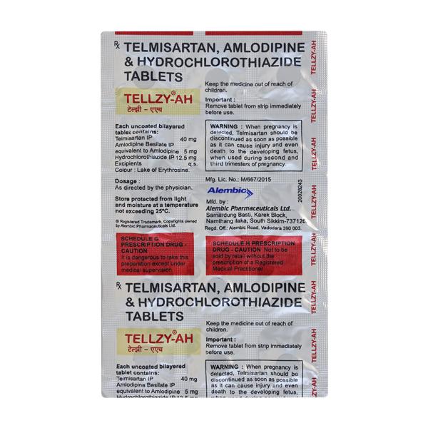 TELLZY AH Tablet 15's - Hypertension-Ana