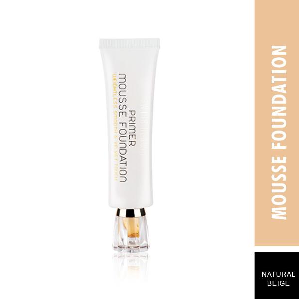 Swiss Beauty Primer Mousse Foundation - (Natural Beige) 30 ml - Foundation