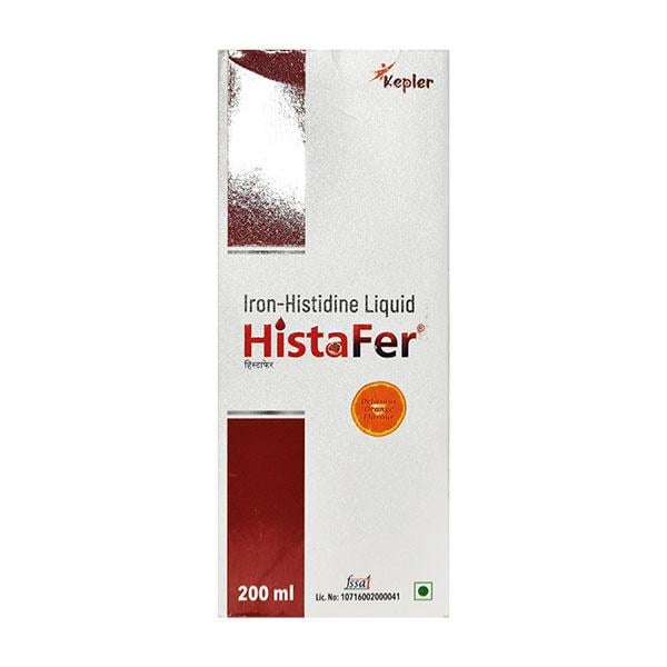 HISTAFER DELICIOUS ORANGE FLAVOUR Liquid 200ml - Iron Supplement/Anaemia-Vma