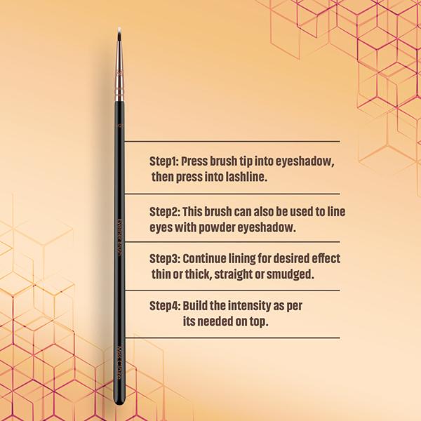 Miss Claire M25 - Eyeliner Brush (Rose Gold) 1's - Eye Brush