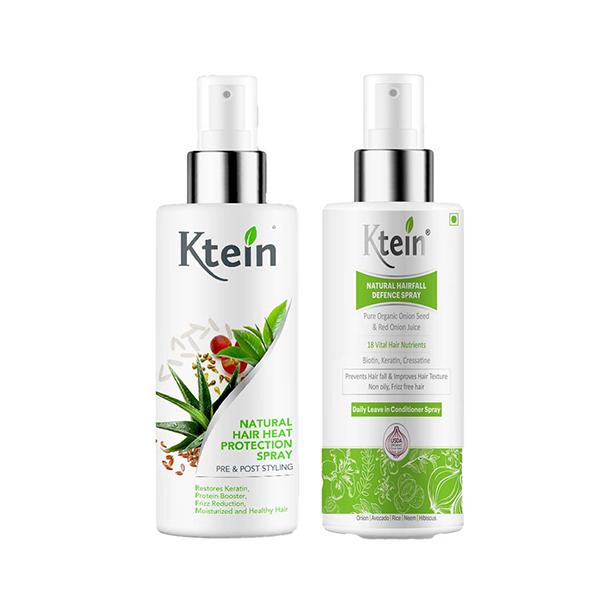 Ktein Combo- Natural Hair Heat Protection Spray and Natural Hair Fall Defense Spray 2's - Hair Sprays & Mists
