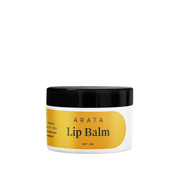 Netmeds | Arata Natural Lip Balm with Cardamom Oil Cocoa and Butter 10gm