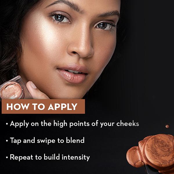 SUGAR Cosmetics Glow And Behold Jelly Highlighter - 02 Peach Pioneer (Peach Pink Gold) 3 gm - Highlighters & Illuminators