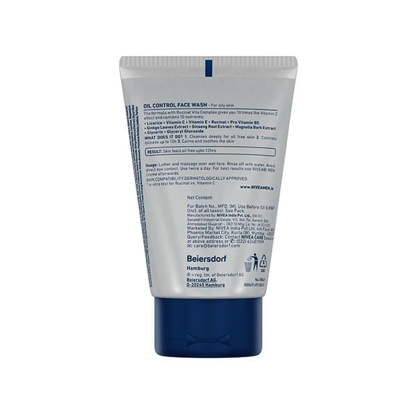 NIVEA MEN ACNE CHARCOAL FACEWASH 50 gm - Face Wash & Cleansers