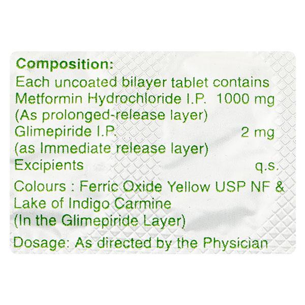 Glimulin 2Mf Forte Tablet 15'S - Diabetes-Ant