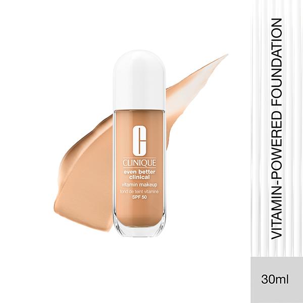 Netmeds | Clinique Even Better Clinical Vitamin Makeup Foundation with SPF 50 - Light Medium Cool 4 30 ml