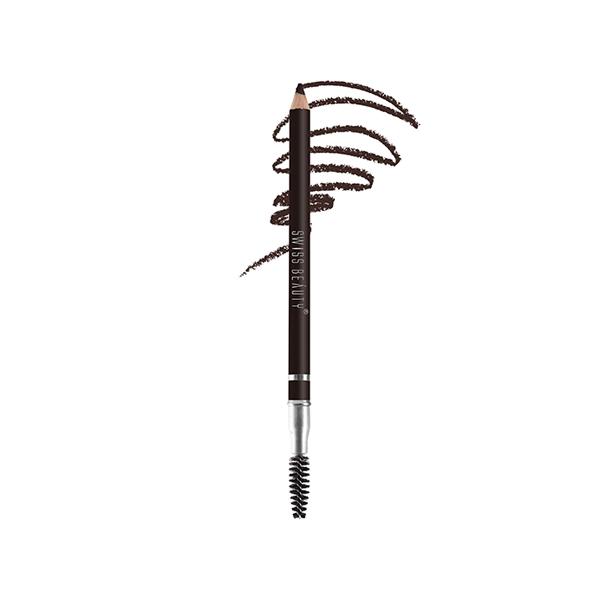 Netmeds | Swiss Beauty Eyebrow Definer Pencil With Spoolie, Shade - Chestnut 1.5 gm