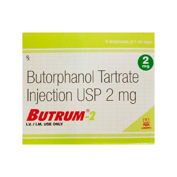 Butrum 2mg Injection 1ml - Pain relief-Ana