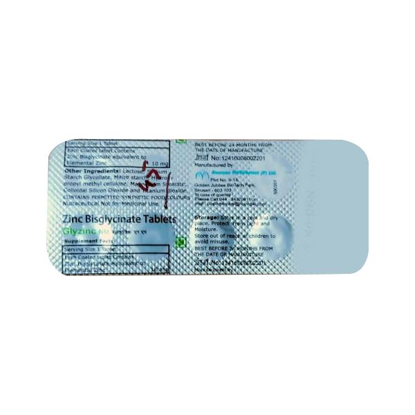 GLYZINC NM Tablet 10's - Supplements-Sup