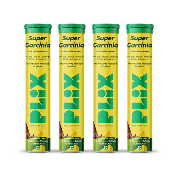Netmeds | Plix The Plant Fix Garcinia Cambogia For Weight Loss I 15 Effervescent Tablets, For Unisex 4's