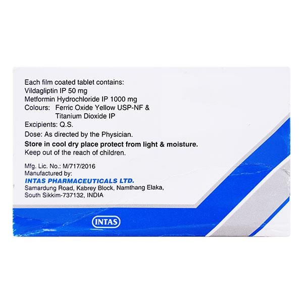 ZAVAMET 1000 Tablet 10's - Diabetes-Ant