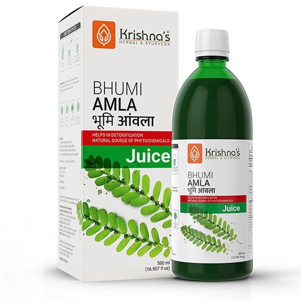 Krishna's Herbal & Ayurveda Bhumi Amla Juice 500 ml - Ayurvedic Juices