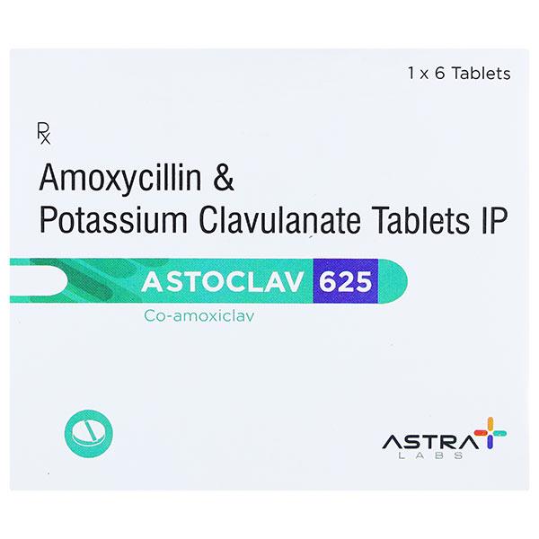 ASTOCLAV 625 Tablet 6's - Bacterial Infections-Pen