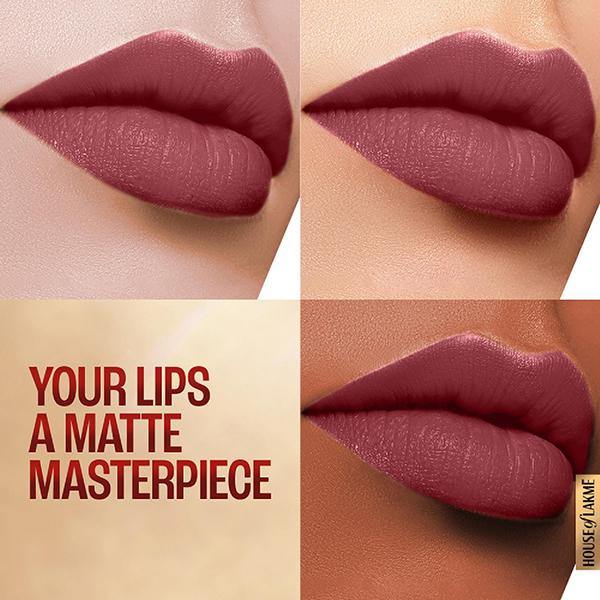 Lakme 9to5 Powerplay Priming Matte Lipstick, Lasts 16hrs, Rosy Sunday, 3.6 gm - Lipsticks