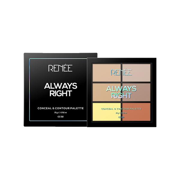 Netmeds | Renee Cosmetics Always Right Conceal & Contour Palette 15 gm