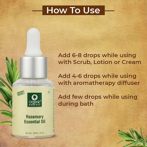 Organic Harvest Rosemary Essential Oil 30 ml - Essential Oils