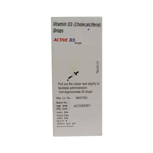ACTIVE D3 400iu Oral drops 30ml - Supplements-Vit