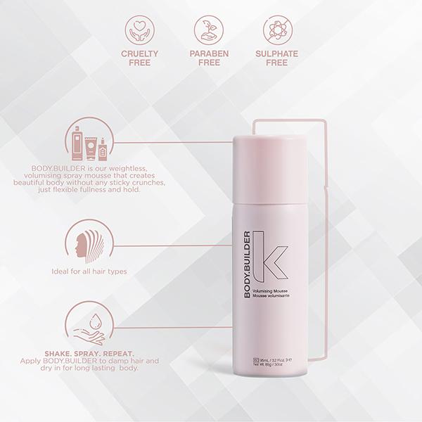 Kevin Murphy Body Builder Volumizing Mousse Spray 100ml - Hair Perms & Texturizers