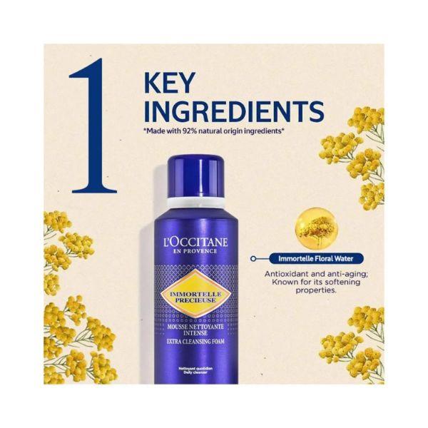 L'Occitane Immortelle Precious Intense Cleansing Foam 150 ml - Face Wash & Cleansers