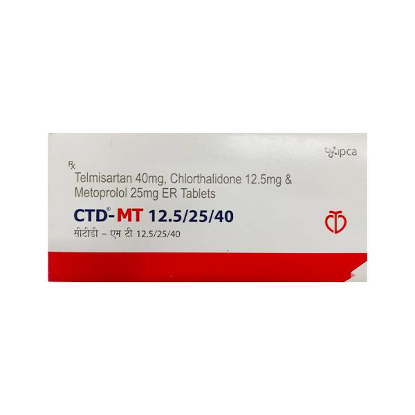 CTD MT 12.5/25/40 Tablet 10's - Hypertension-Ana