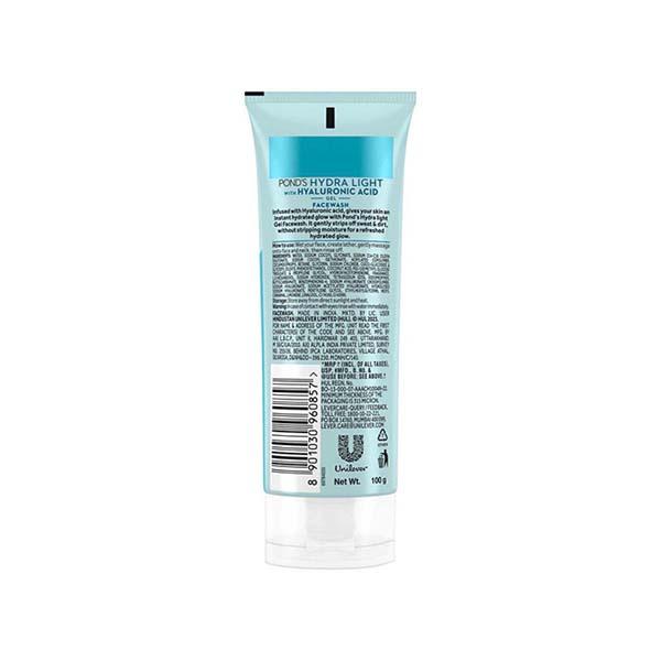 Pond's Hydra Light Hyaluronic Acid Hydrating Gel Facewash 100 gm - Face Wash & Cleansers