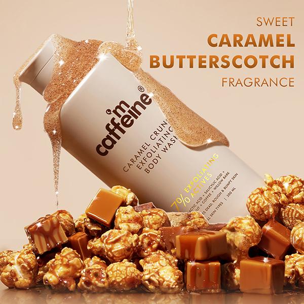 MCaffeine 7% Exfoliating Body Wash- 1% Salicylic 2% Lactic Acid, Shower Gel to Reduce Body Acne 300 ml - Shower Gels & Body Wash