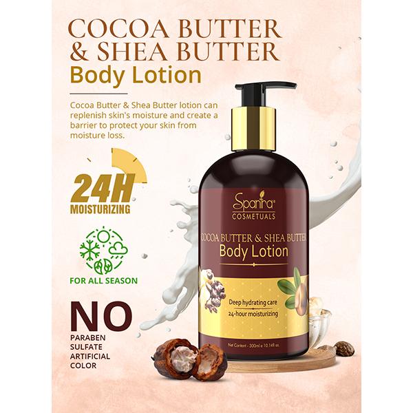 Spantra shea Butter and cocoa Butter Body Lotion 300 ml - Lotions & Creams