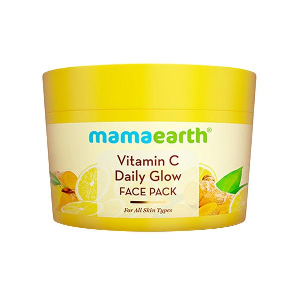 Mamaearth Vitamin C Daily Glow Face Pack with Vitamin C & Turmeric 200 gm - Face Packs