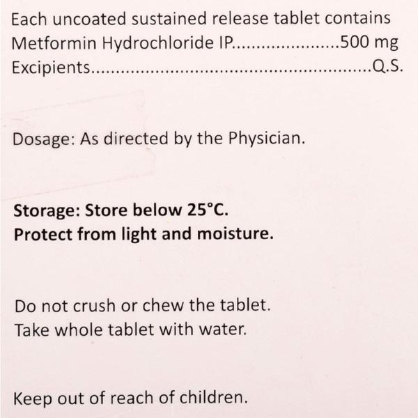 Obimet SR 500mg Tablet 15'S - Diabetes-Ant