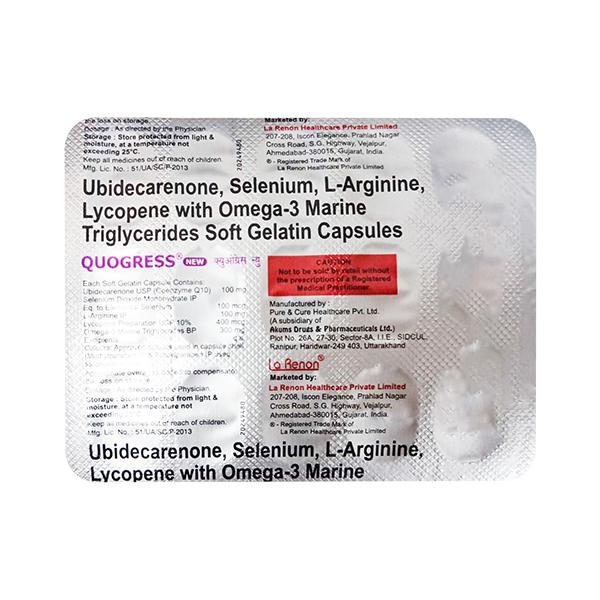 QUOGRESS NEW Capsule 15's - Supplements-Sup