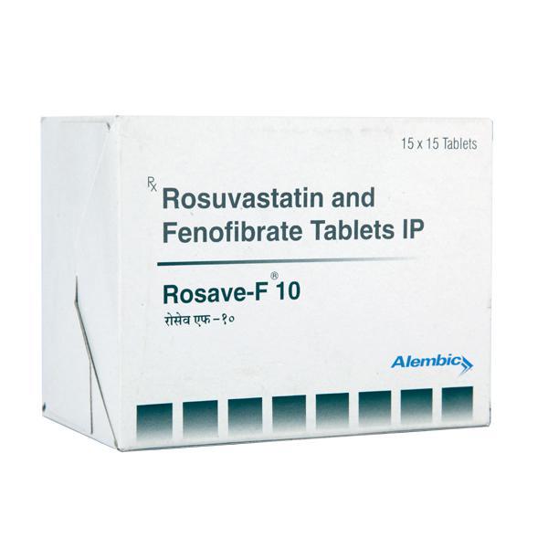 Rosave F 10mg Tablet 15'S - High Cholesterol-Dys