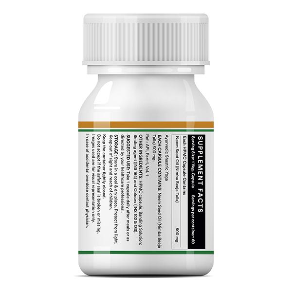 INLIFE Neem Seed Oil Capsules 60's - Hair & Skin