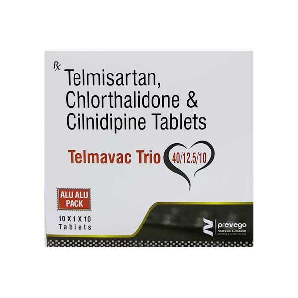 TELMAVAC TRIO Tablet 10's - Hypertension-Ang