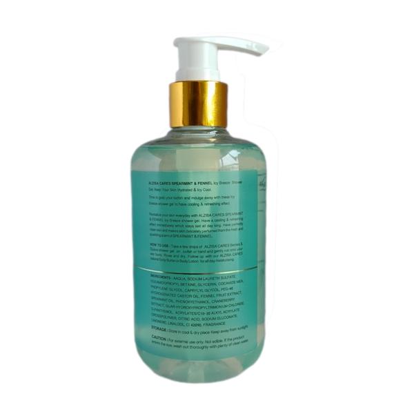 Alziba Cares Shower Gel - Spearmint & Fennel 300 ml - Shower Gels & Body Wash