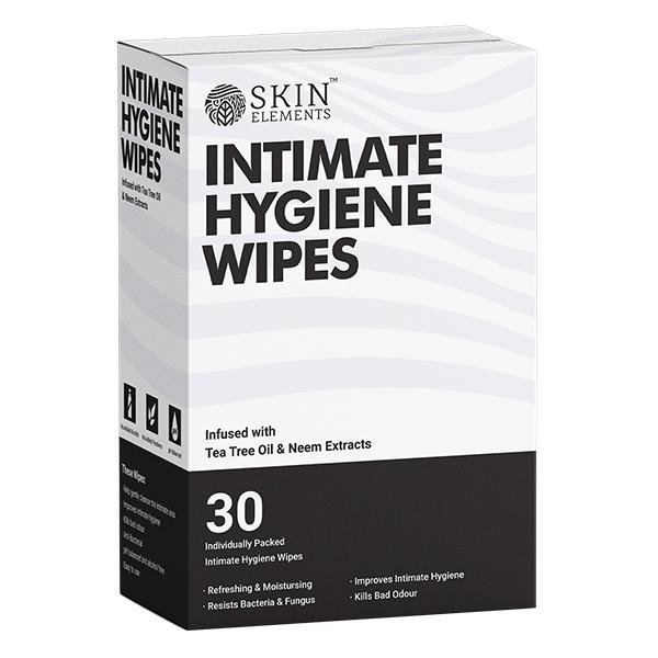 Skin Elements Intimate Hygiene Wipes Infused with Tea Tree Oil & Neem Extracts 30's - Intimate Hygiene