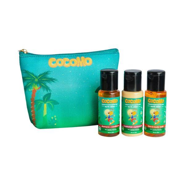 Cocomo Natural Gift/Combo/Travel Pack For Kids Shampo+Body Wash+Sunscreen & Sulfate Free Earth Shine 150 ml