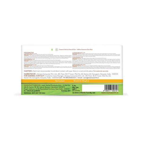 Mamaearth Ubtan Facial Kit with Turmeric & Saffron for Glowing Skin 1's - Bb & Cc Creams